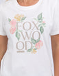 Wild Rose tee - Vintage White